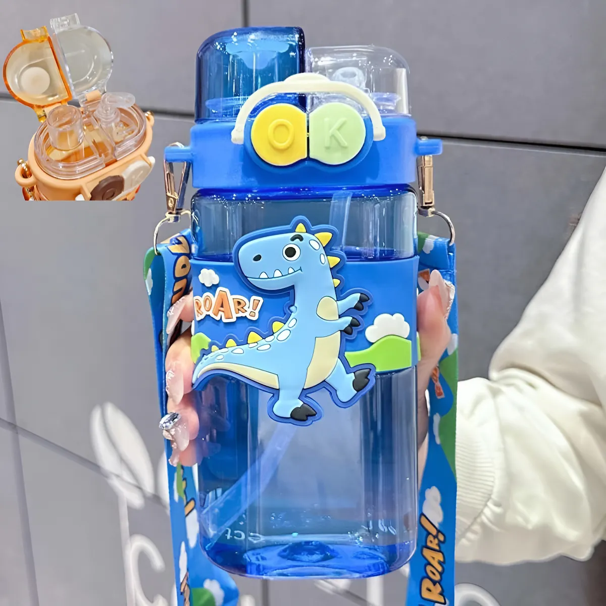 TERMO DOBLE FUNCIÓN - ESTILO: UNICORNIO-ROSADO